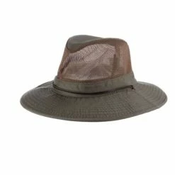 Promo ✨ Hats & Caps Men's Dorfman-Pacific Aspen Twill Mesh Safari Sun Hat 👍