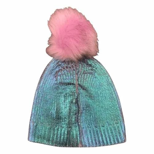 Cheapest 😀 Hats & Caps 👧 Girls' Dorfman-Pacific Dorfman Mermaid Foil Beanie ✔️