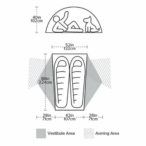 Cheapest π Tents Big Agnes Copper Spur HV UL2 Ultralight π Backpacking Tent β¨ - Image 9