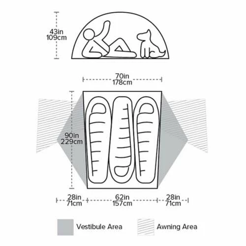 Wholesale 🔥 Tents Big Agnes Copper Spur HV UL3 MtnGLO™ Tent 😉 - Image 9
