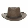 Promo 🛒 Hats & Caps Men's Dorfman-Pacific Ratller Vegan Leather Outback Cowboy Hat ✨