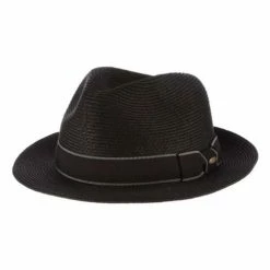 Best Sale 😉 Hats & Caps Men's Dorfman-Pacific Paper Braid Fedora Sun Hat 🌟